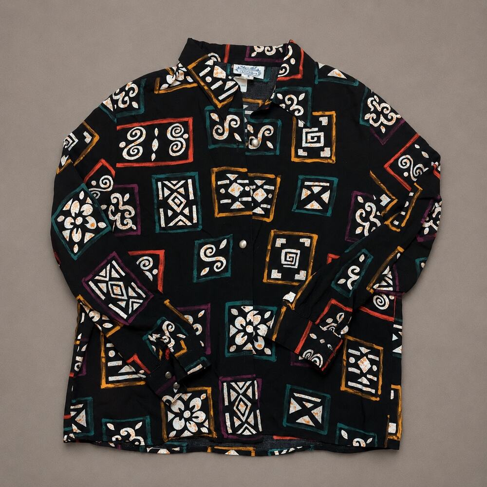 VINTAGE 60s Women’s Button Down by The Villager Size L